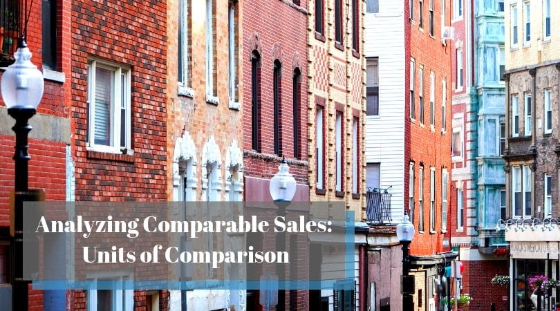 Analyzing Comparable Sales: Units of Comparison